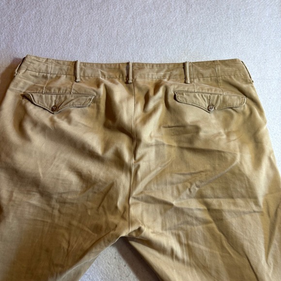 RRL Ralph Lauren Supply Military Officers Field Trousers Khaki Cotton Men 40x28 - Picture 12 of 13